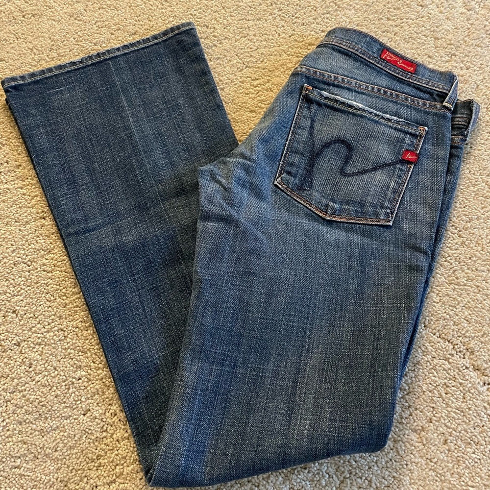 Citizens of humanity low rise flare jeans, size 26